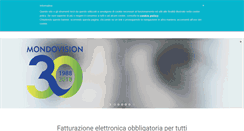 Desktop Screenshot of mondovision.it